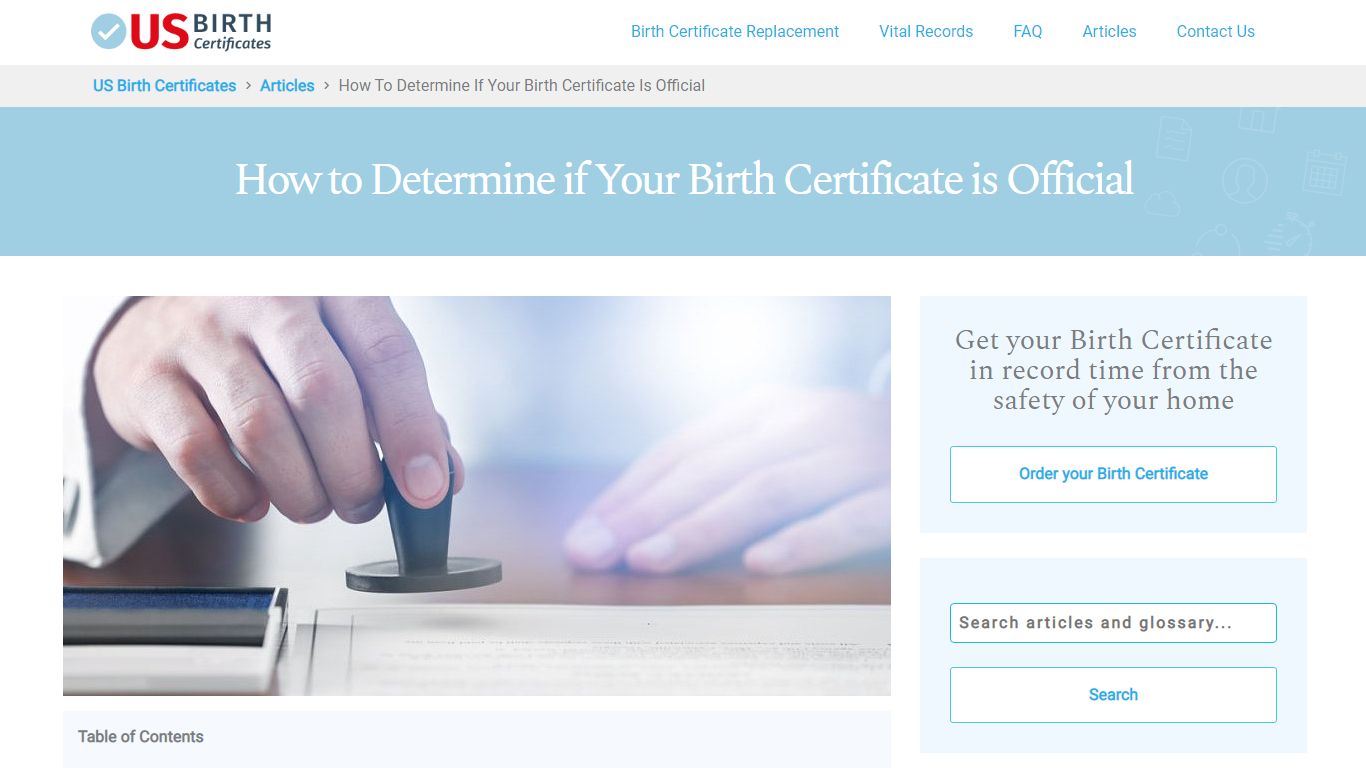 Is Your Birth Certificate Official? - US Birth Certificates