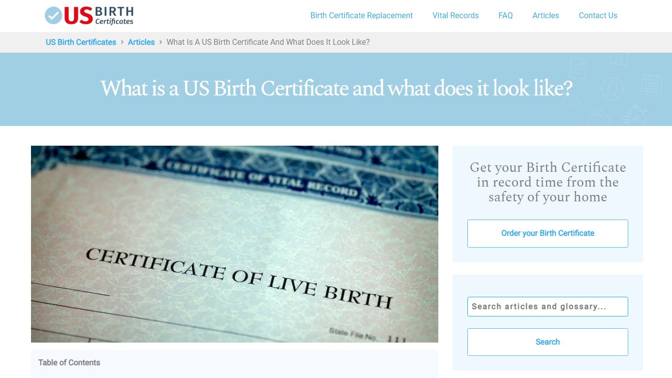What is a Birth Certificate? - US Birth Certificates
